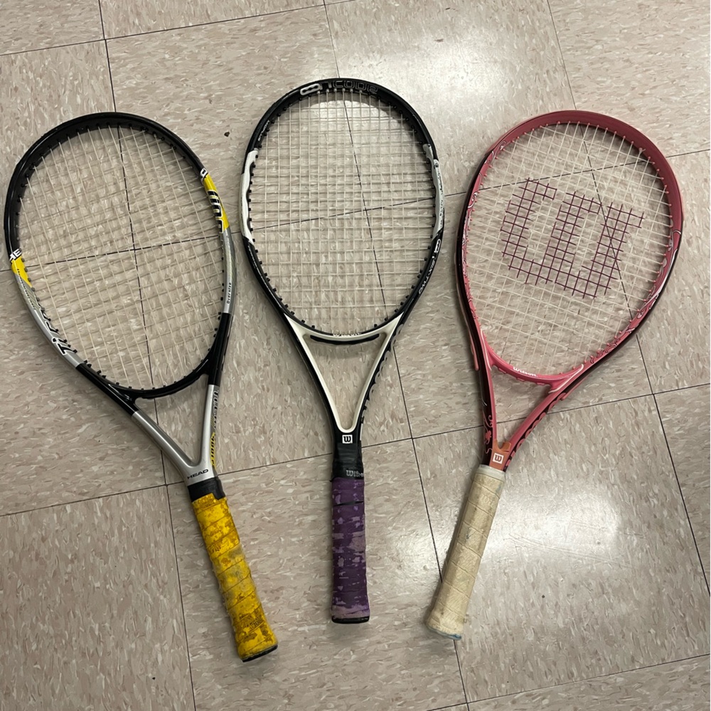 Tennis rackets and bag's set